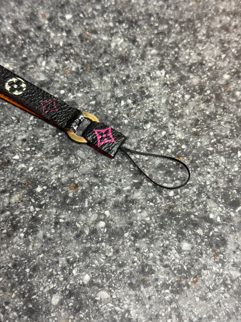 Louis Vuitton Dragonne Phone Strap/Keychain Black Takashi Murakami Mono M92598 - Picture 2 of 9